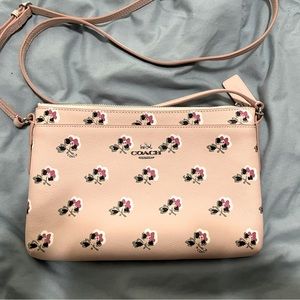 Authentic Coach Floral Rose Crossbody